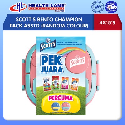 SCOTT'S BENTO CHAMPION PACK ASSTD (4X15'S)